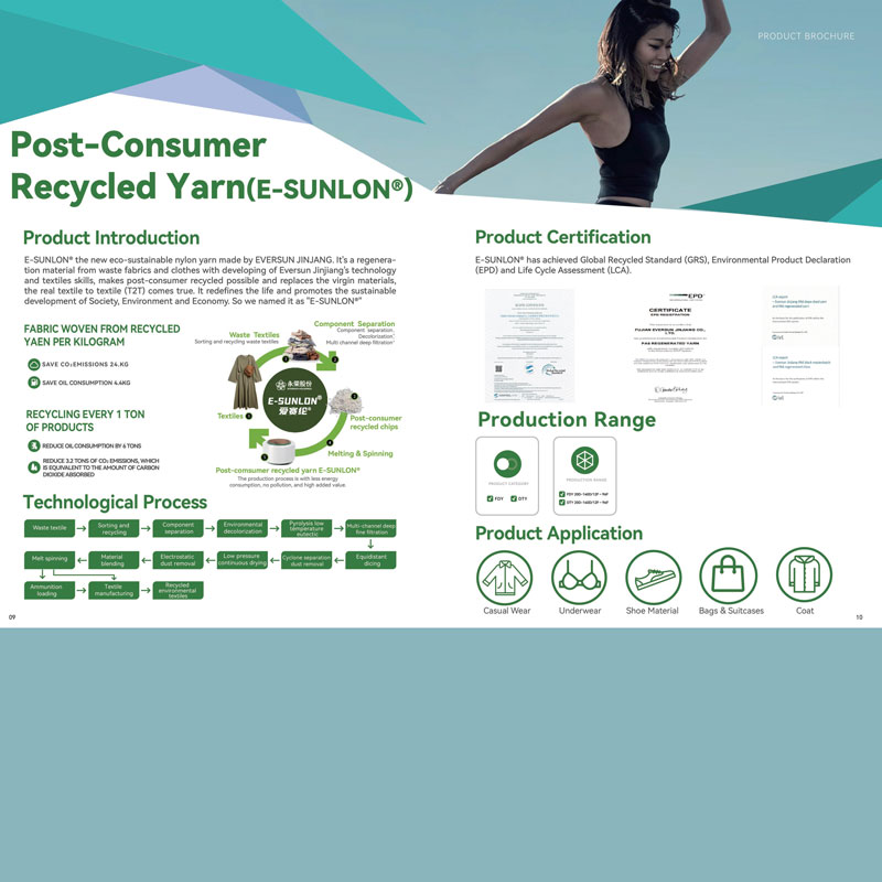 Рециклированное волокно постпотребительское E-SUNLON®