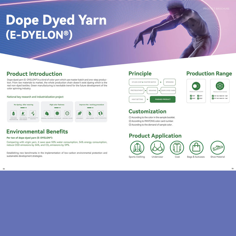 Предокрашенное волокно E-DYELON®